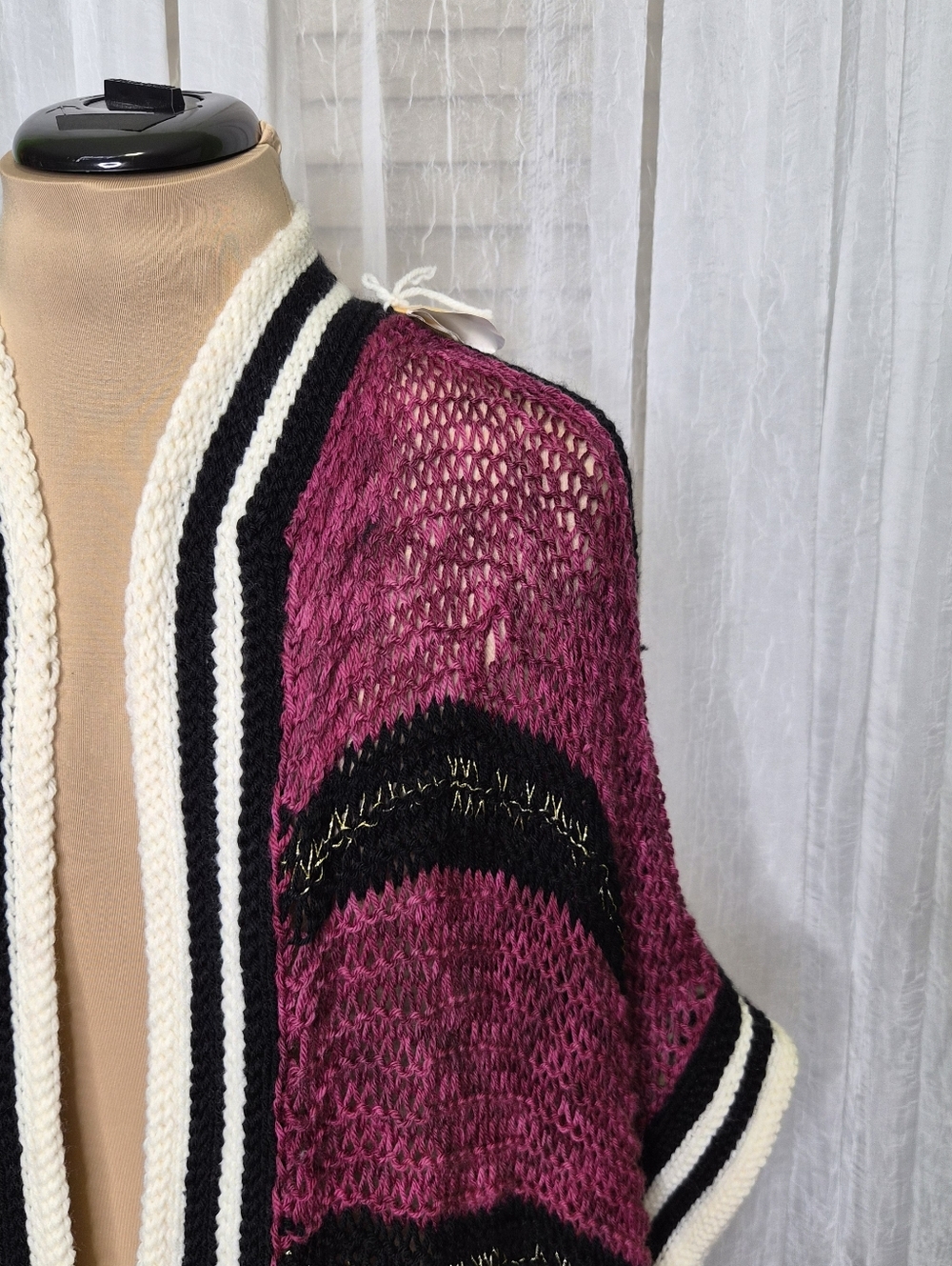 Hand-Crocheted Knit Duster - Picture 2 of 8